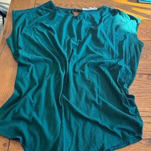 Free People Teal Sleeveless Beachy Romper